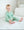 Green Ticking Stripe 2-Piece Pajamas