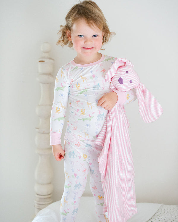 Birthday Zoo Animals 2 Piece Pajama Set