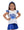 Gathered Skort- Royal Shimmer