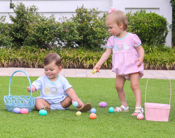 Bunnies & Baskets Bubble- Blue