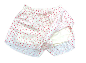 Pink Daisy Butterfly Eyelet Shorts