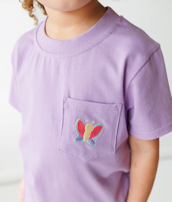Pocket Tee- Butterfly