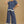 Scalloped Hem Pants- Denim
