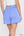 Luxe Knit Half Zip Short Set- Peri Blue