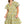 Floral Ruffle Sleeve Dress- Sage