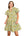 Floral Ruffle Sleeve Dress- Sage