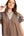Boho Ruffle Sleeve Mini Dress- Taupe