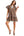 Boho Ruffle Sleeve Mini Dress- Taupe