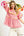 Vintage Charm Ruffle Blouse- Pink Mix