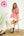 Vintage Charm Ruffle Blouse- Pink Mix