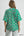 Floral Puff Sleeve Blouse- Green Mix
