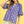 Floral Puff Sleeve Blouse- Periwinkle Mix