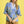 Floral Poplin Puff Sleeve Blouse- Periwinkle Mix