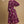Floral Print V Neck Dress W/ Ruffled Details- Plum Mix