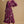 Floral Print V Neck Dress W/ Ruffled Details- Plum Mix