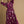Floral Print V Neck Dress W/ Ruffled Details- Plum Mix