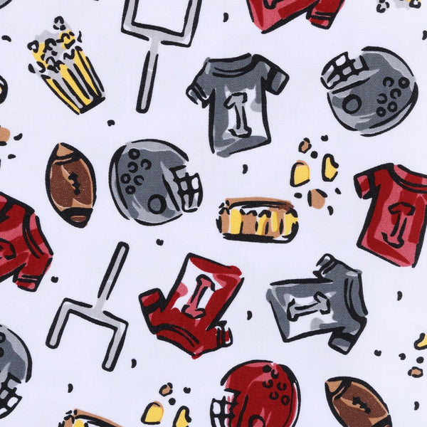 Future Draft Picks Zipper Pajamas Crimson/Grey
