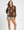 Floral Knit Sweater w/ Puff Sleeves- Espresso