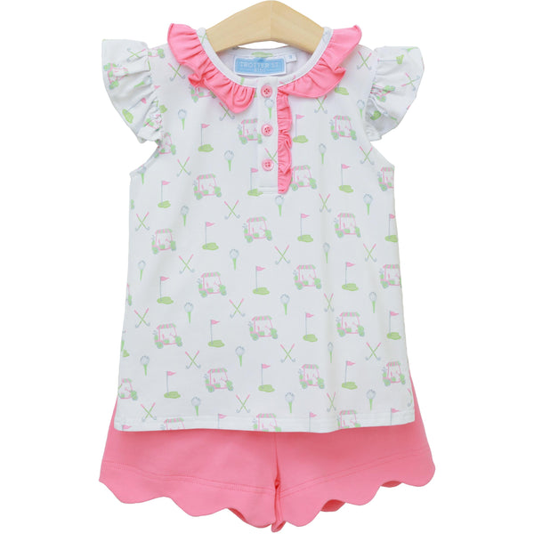 Caddy Club Scalloped Short Set