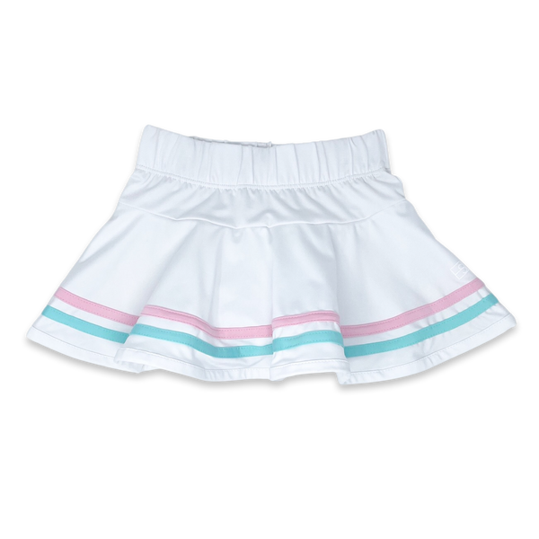 Callie Skort - Pure Coconut, Totally Turquoise, Flamingo Pink