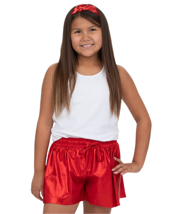 Shimmer Butterfly Short- Red