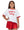 Tinsel Game Day Ringer Boxy T- Red
