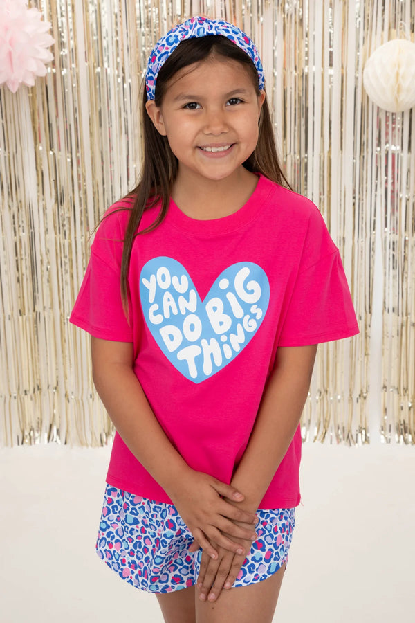 Big Things Boxy T- Hot Pink