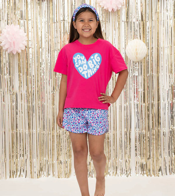 Big Things Boxy T- Hot Pink
