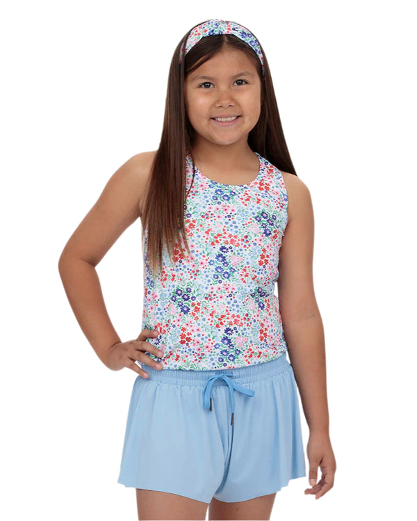 Liberty Flower Racer Back Tank