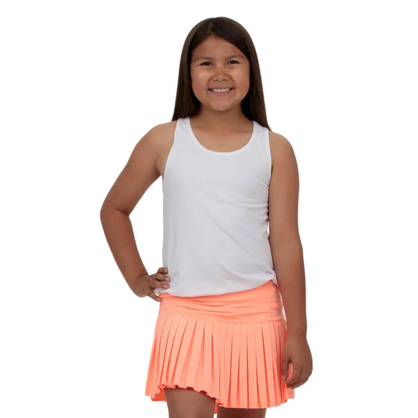 Mini Pleated Skort- Solid Melon