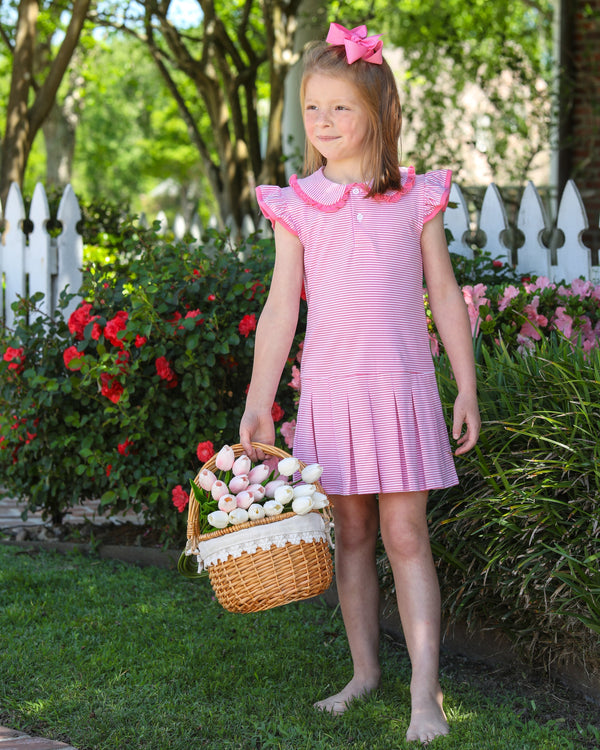 Camilla Dress- Pink Stripe