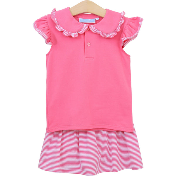 Camilla Skort Set- Pink Stripe