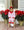 Candy Cane Embroidery Ruffle Romper