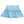Gathered Skort- Light Blue Shimmer