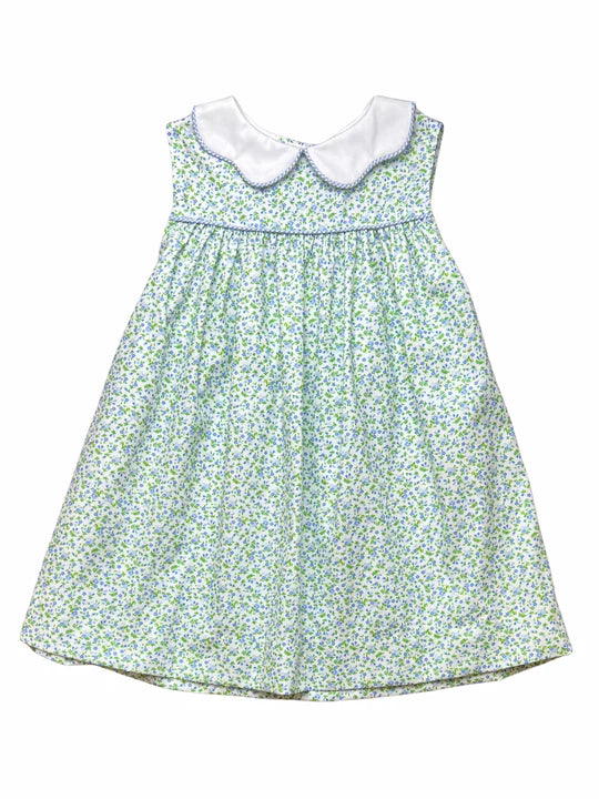Caroline Dress- Blue Floral