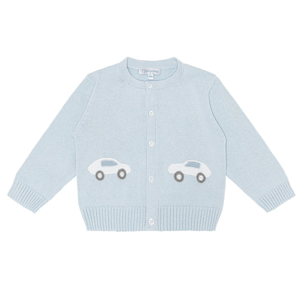 Cars Embroidered Cardigan