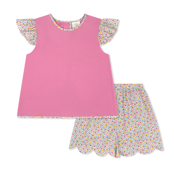 Channing Bloomer/Short Set- Franklin Floral