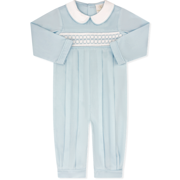 Christopher Romper- Birmingham Blue Pique