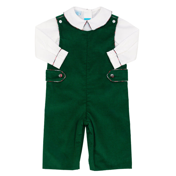 Green Corduroy Jon Jon Set