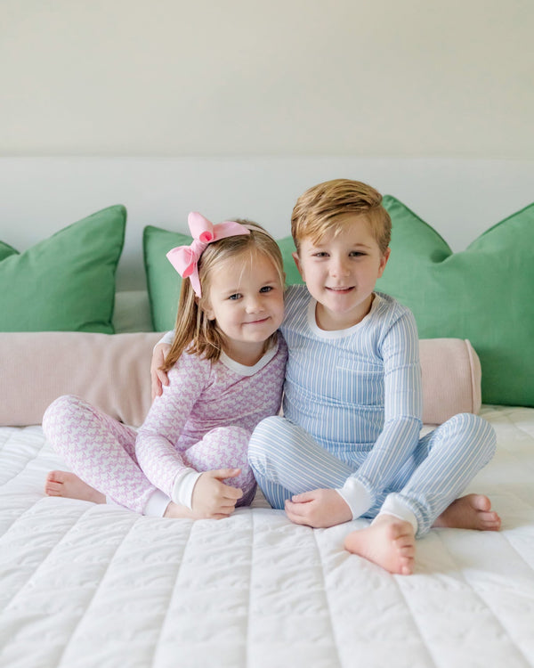 Bradford Pajama Pant Set- Classic Blue Stripe