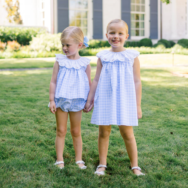 Colby Check Bloomer Set