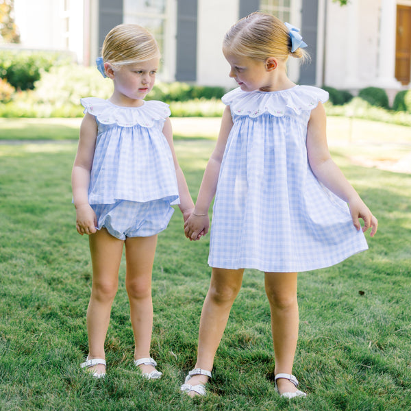 Colby Check Bloomer Set