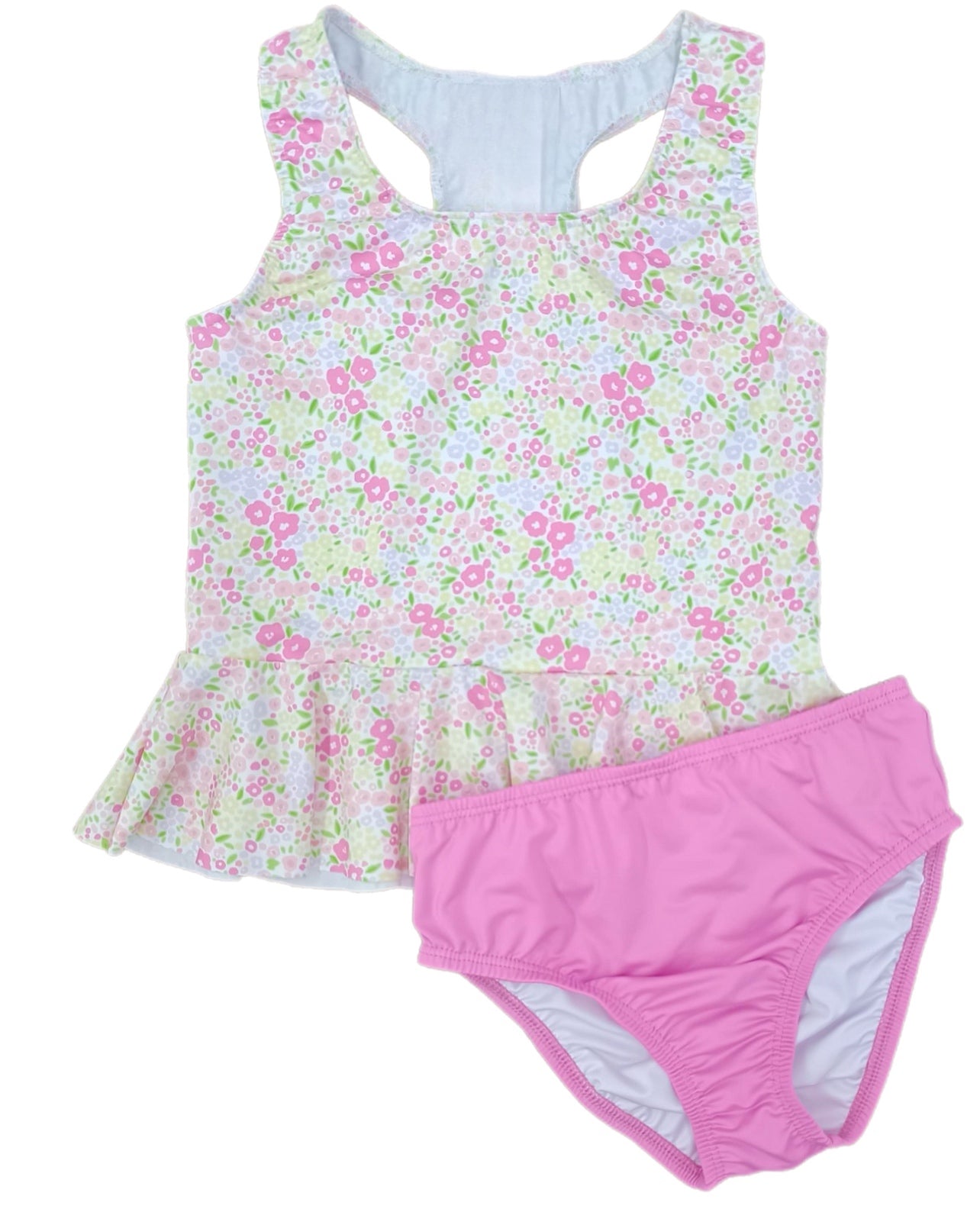 Collette Peplum Swimsuit- Fuchsia Floral – Smock Candy Collette Peplum Swimsuit- Fuchsia Floral – Smock Candy