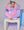 Color Block Pullover- Pink & Lilac
