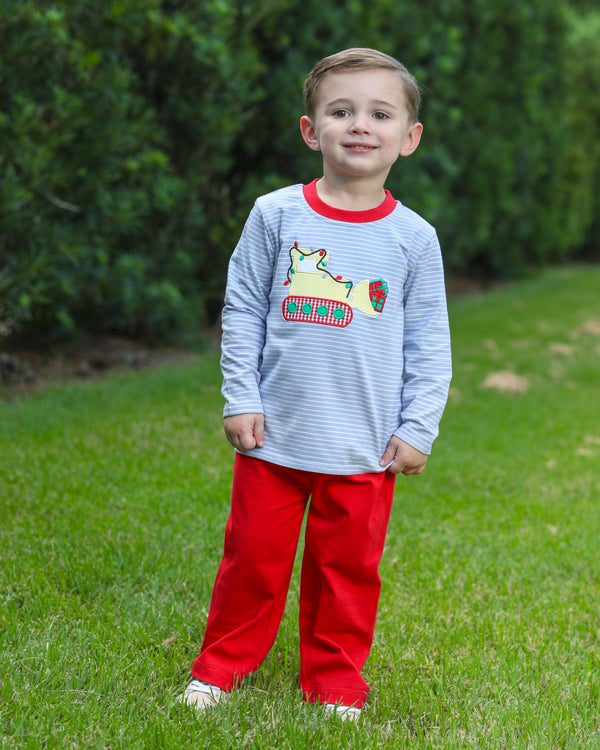 Constructing Christmas Pant Set