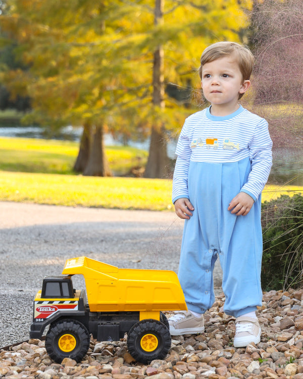 Construction Trucks Romper