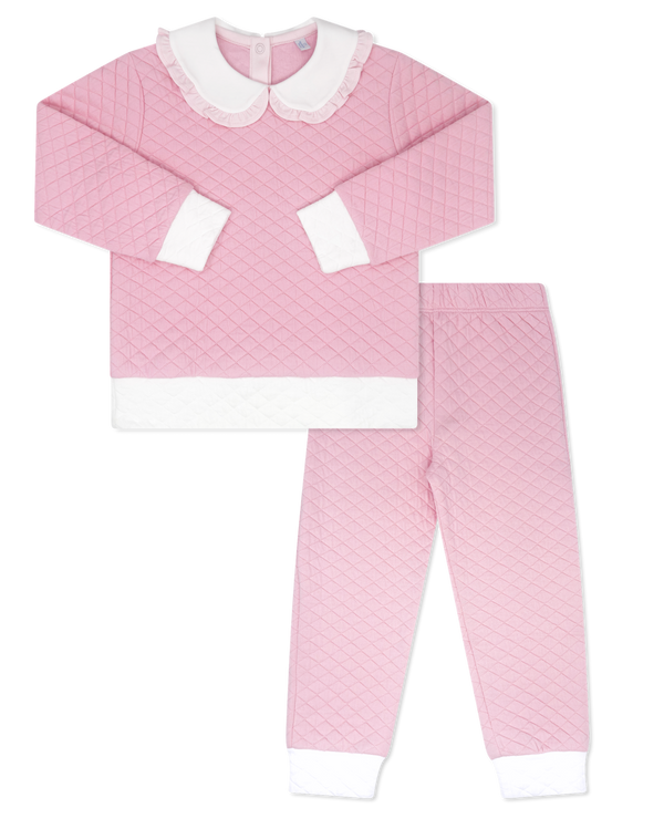 Cooper Quilted Playsuit- Petal Pink
