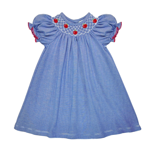 Apple Billie Bishop Knit Dress- Royal Blue Bitty