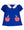 Apple Knit Dress- Royal Blue