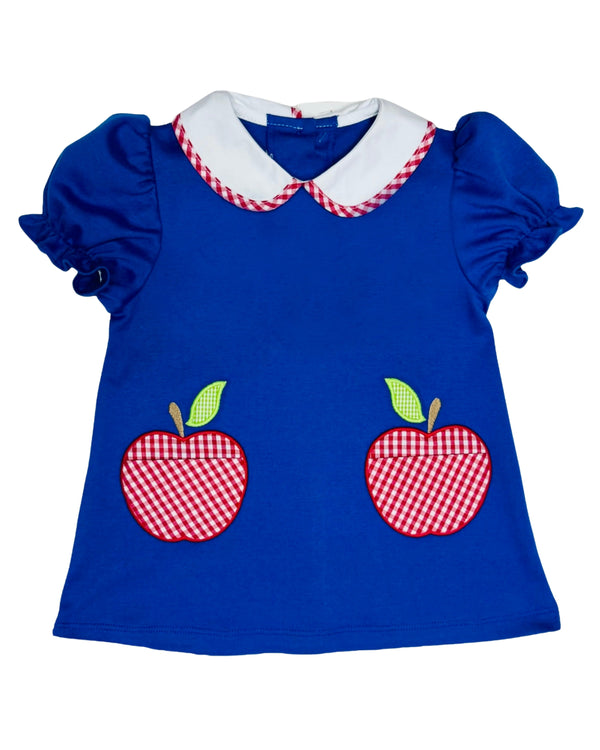 Apple Knit Dress- Royal Blue